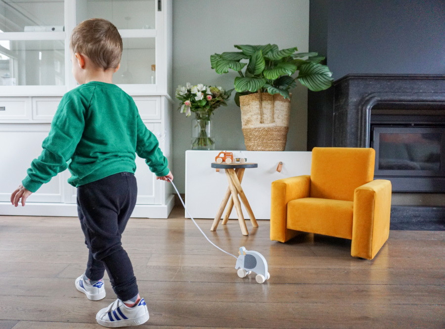 Tryco Houten Olifant Trekfiguur