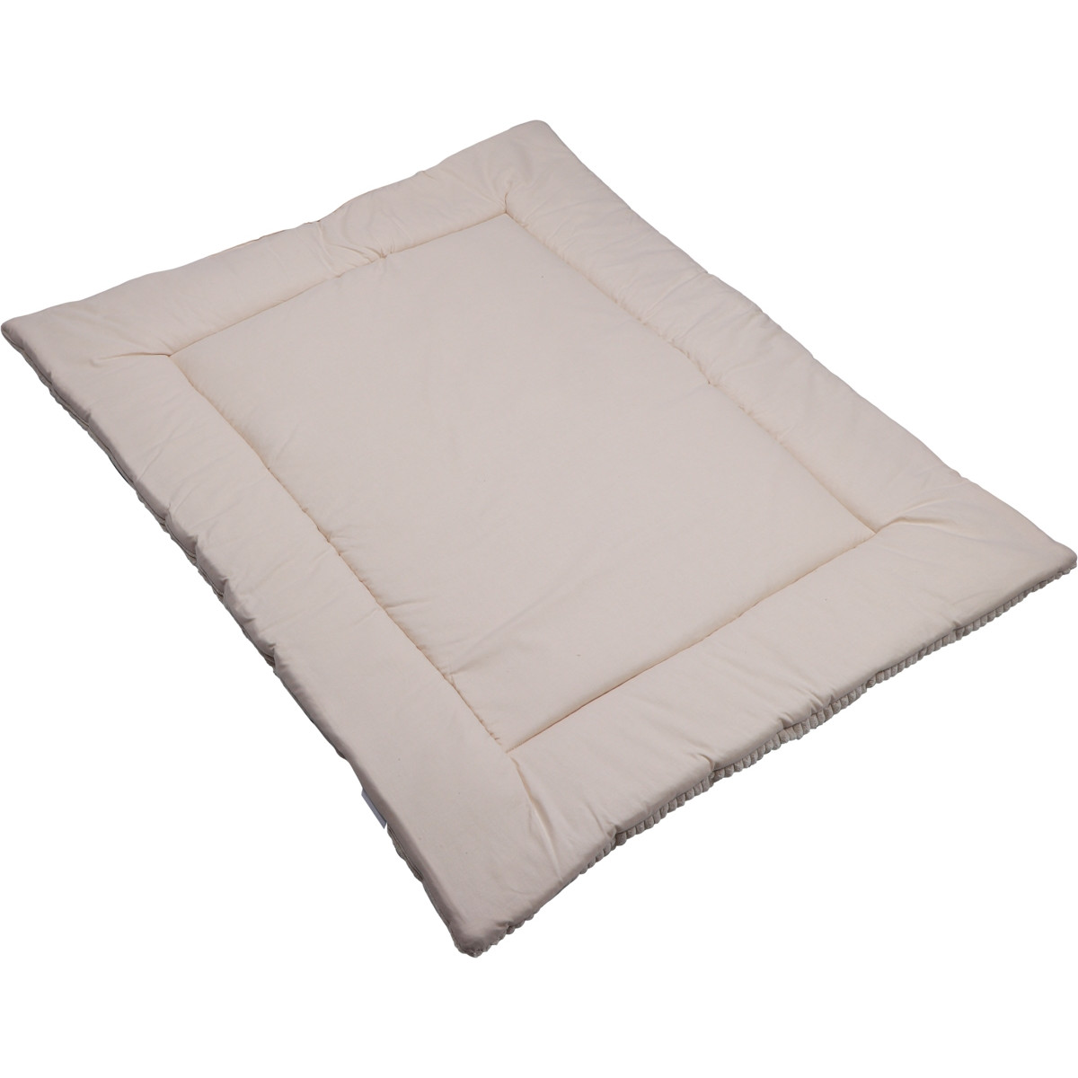 MamaLoes Velours Rib Beige 80 x 100 cm Omkeerbaar Boxkleed