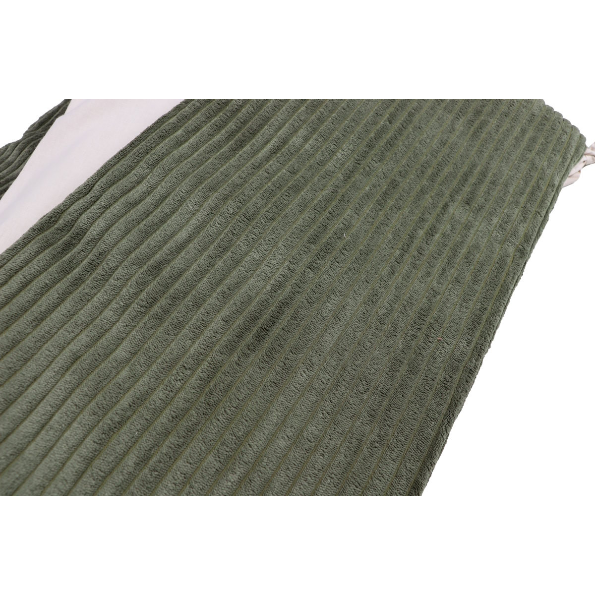 MamaLoes Velours Rib Groen 30 x 180 cm Bedbumper