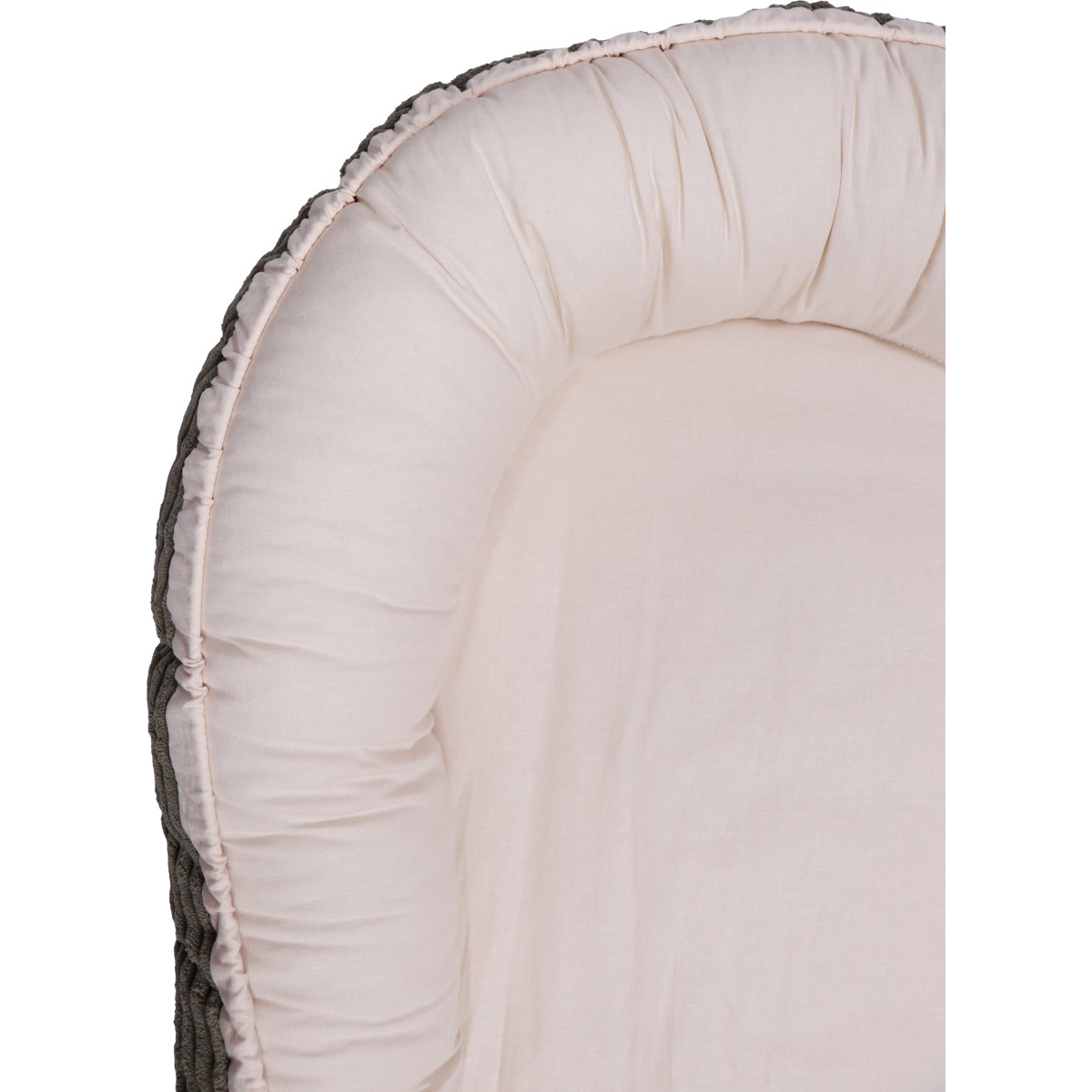 MamaLoes Velours Rib Groen Omkeerbaar Babynest