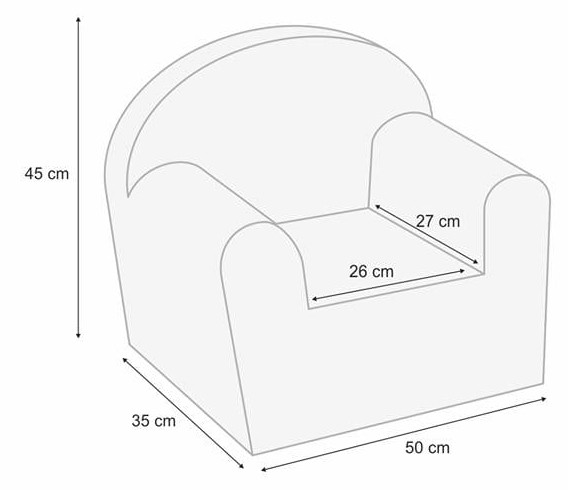 Albero Mio Velvet Grijs Kinderfauteuil