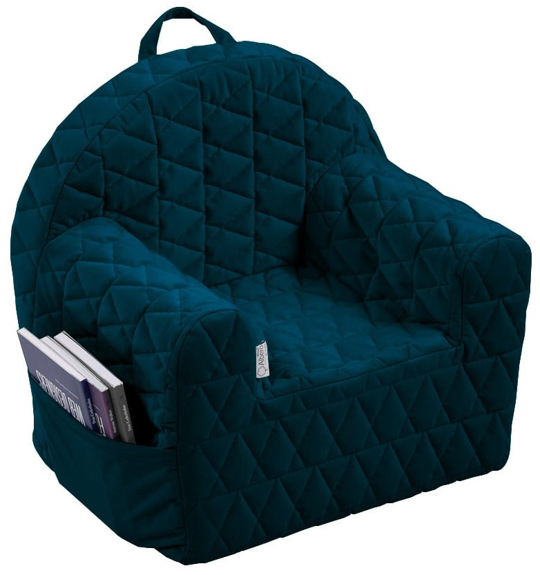 Albero Mio Velvet Navy Kinderfauteuil