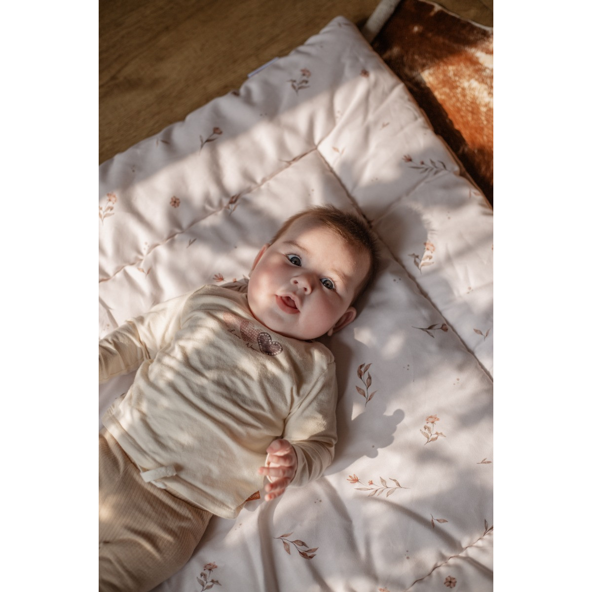 MamaLoes Vintage Bloemen 80 x 100 cm Omkeerbaar Boxkleed