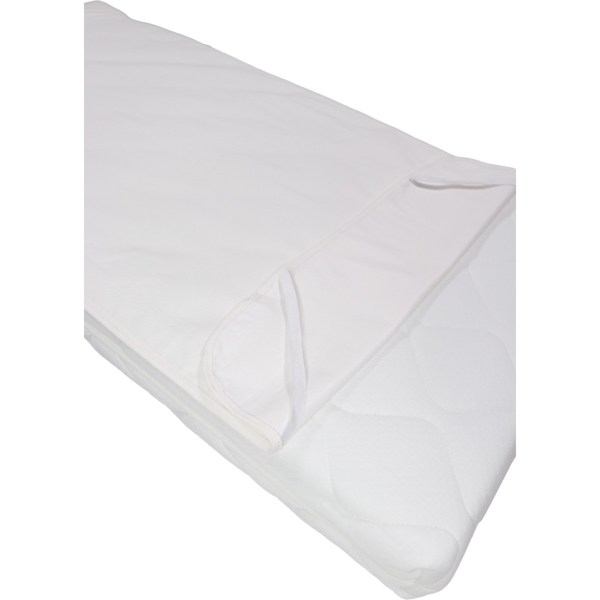 MamaLoes Wit Jersey 70 x 140/150 cm Waterproof Matrasbeschermer met Elastieken