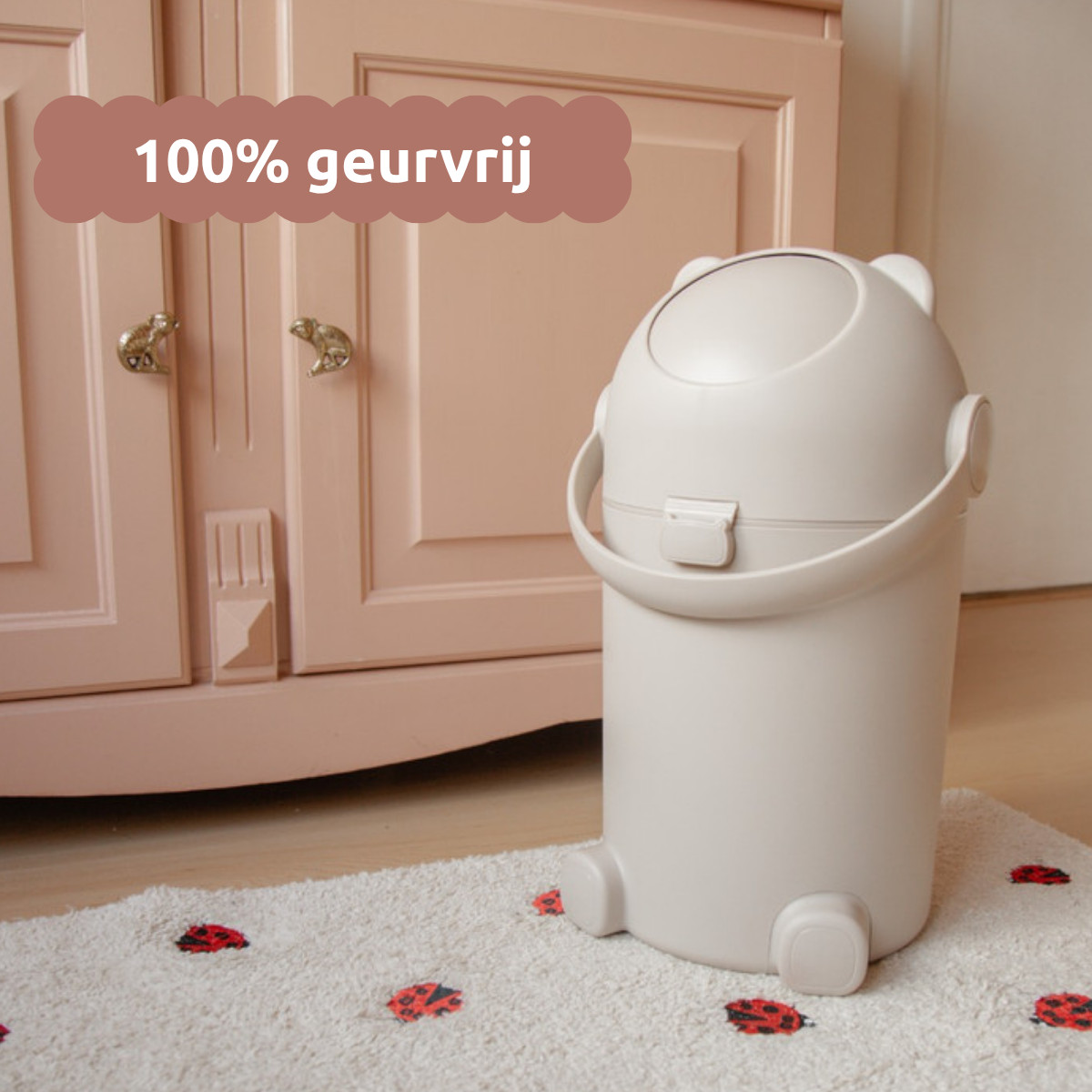 MamaLoes Zand Beige Beer Luieremmer