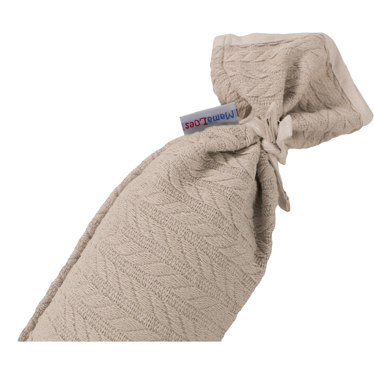 MamaLoes Zand Knitted Kruikenzak