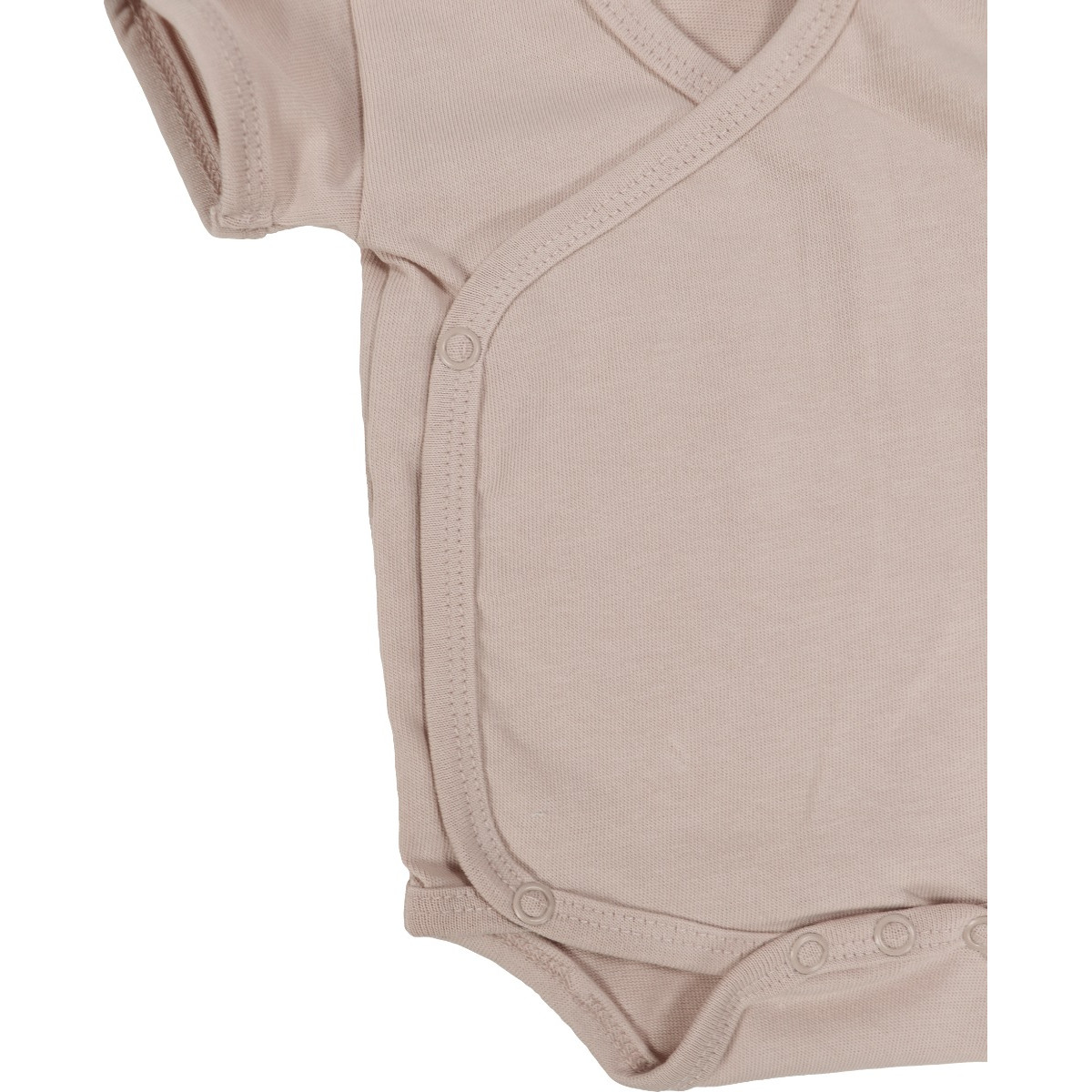 MamaLoes Zand Maat 56 Korte Mouw Overslag Romper