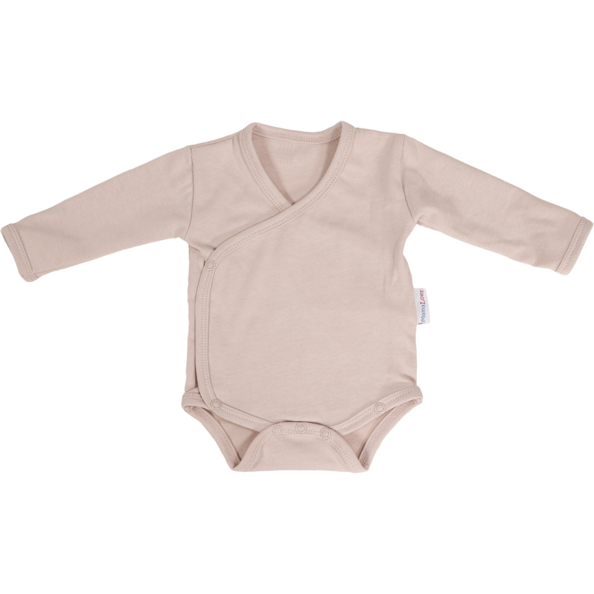 MamaLoes Zand Maat 68 Lange Mouw Overslag Romper