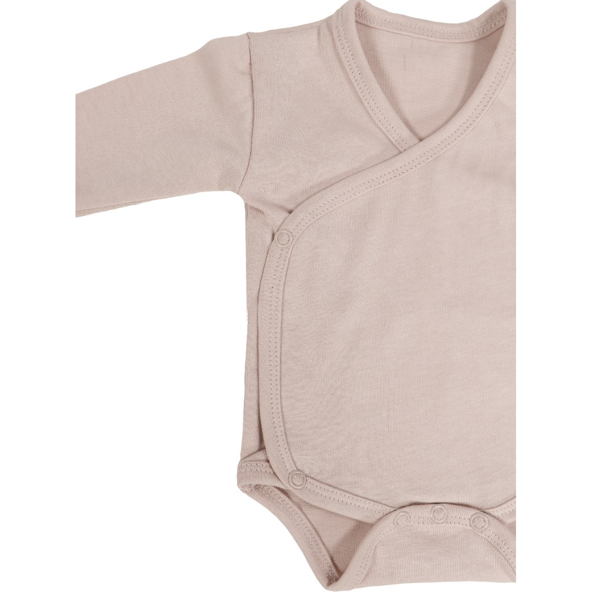 MamaLoes Zand Maat 62 Lange Mouw Overslag Romper