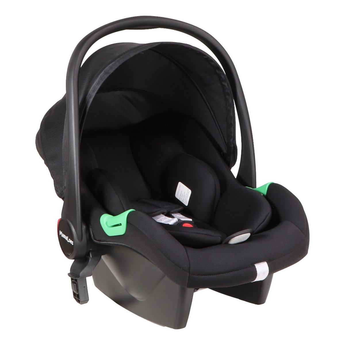 MamaLoes Marly Zwart/Rose 3-in-1 Combi Kinderwagen incl. Autostoel