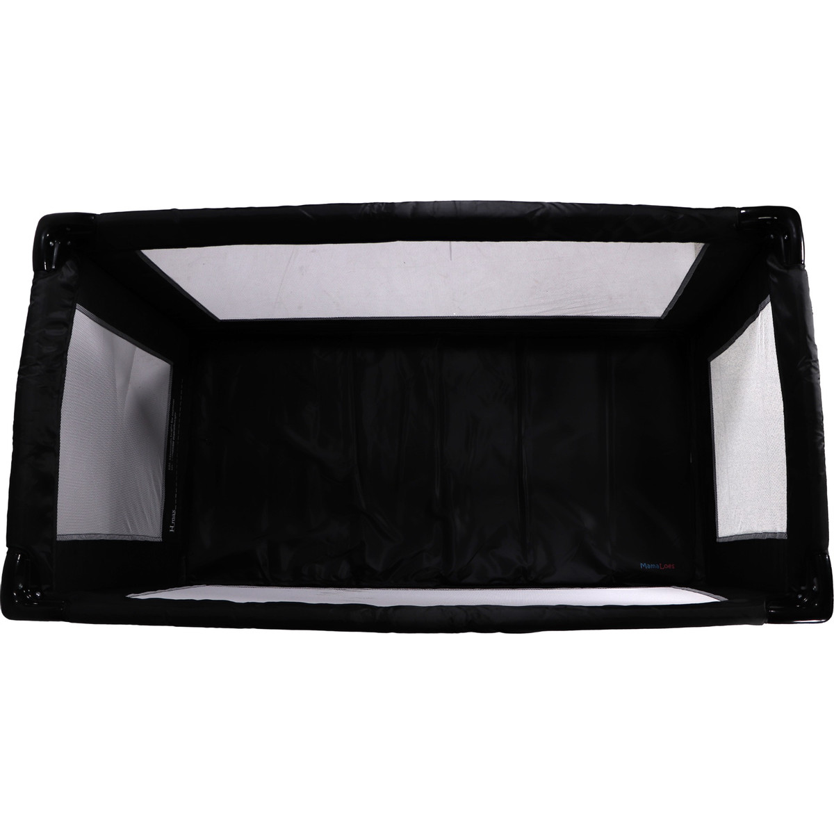 MamaLoes Soof Zwart Campingbed