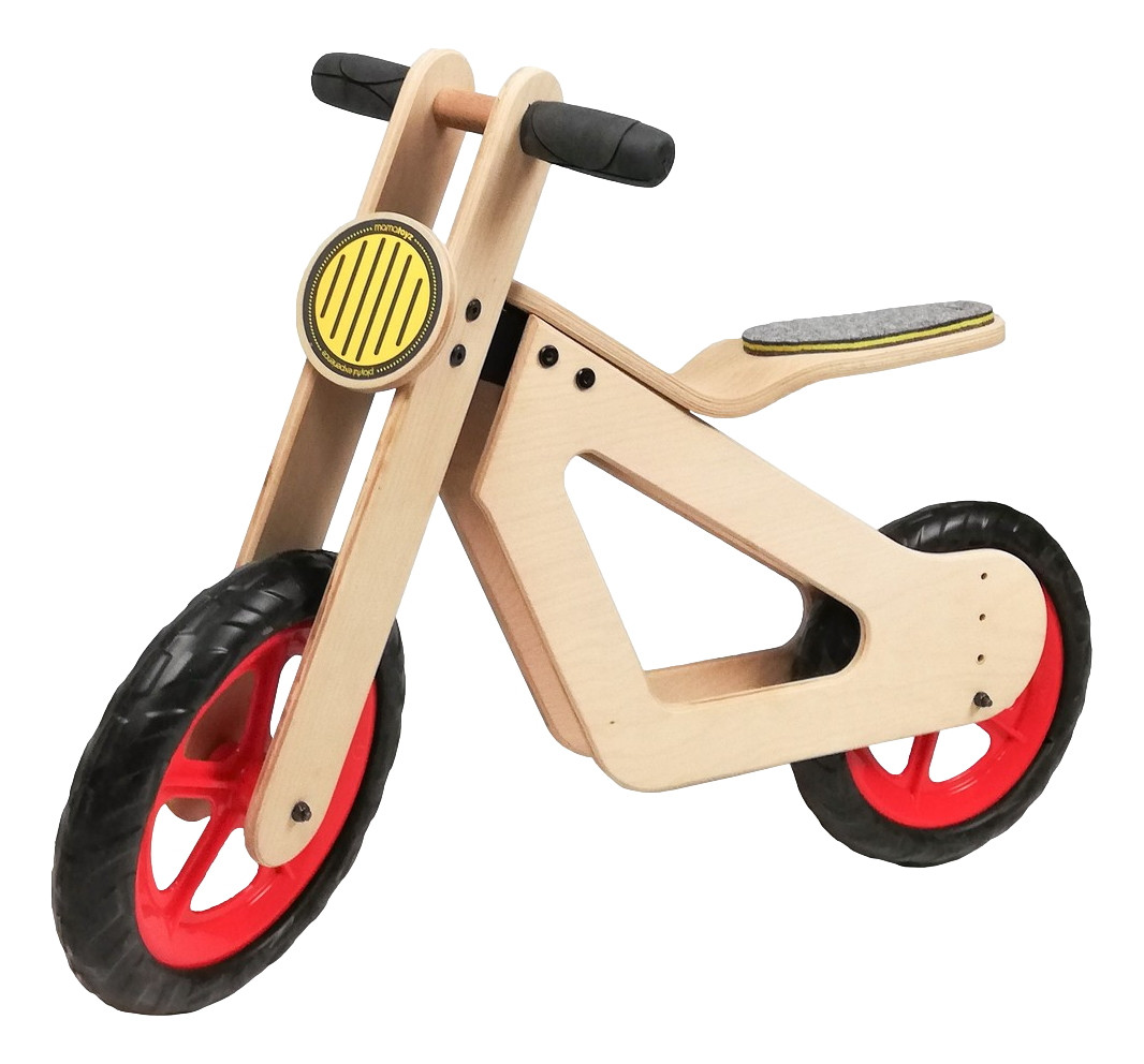 Mamatoyz Balance Bike Rood Houten Loopfiets