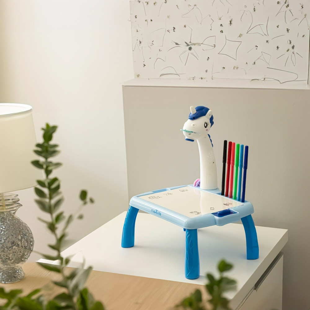 Maxlife Blauw Eenhoorn Projector / Tekentafel