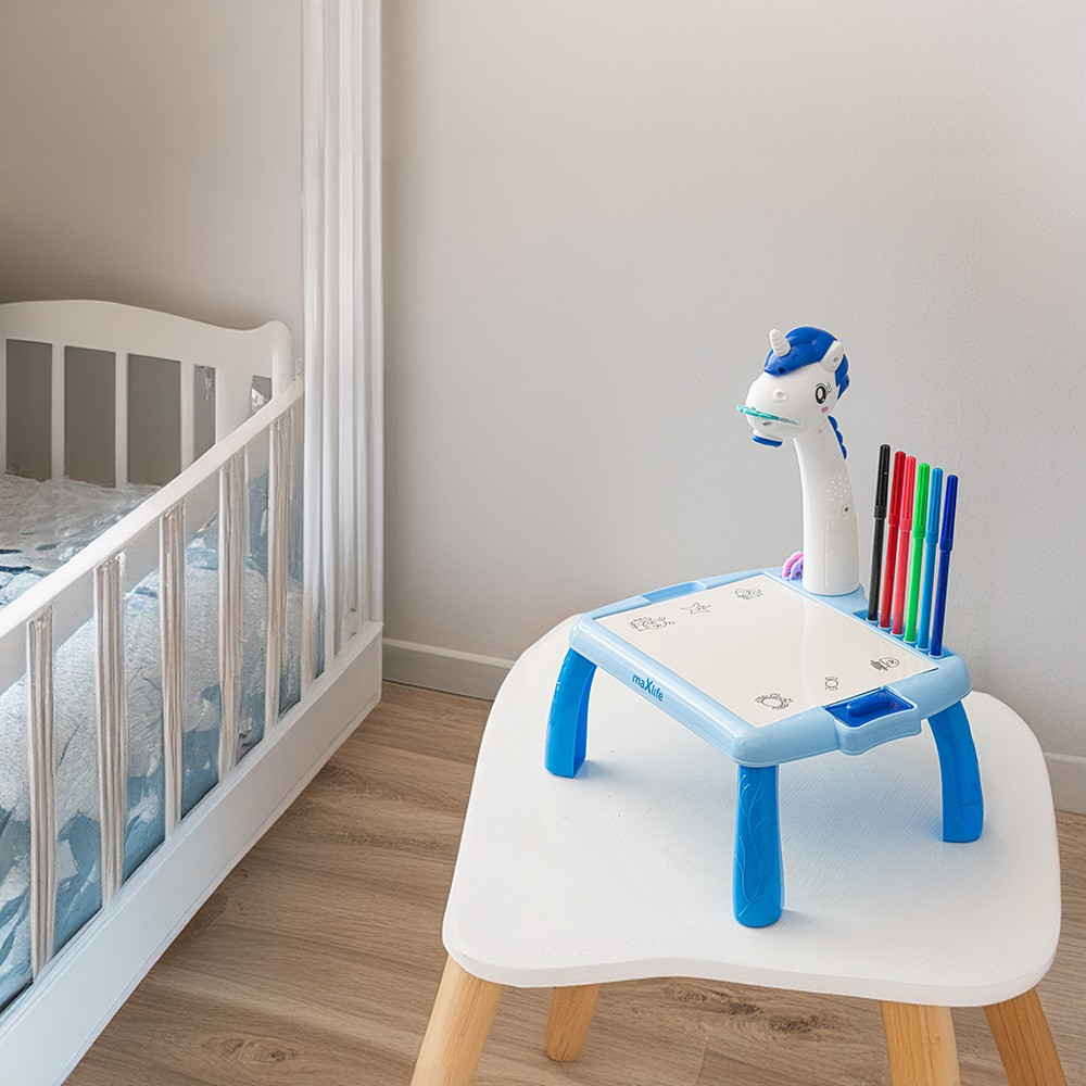 Maxlife Blauw Eenhoorn Projector / Tekentafel