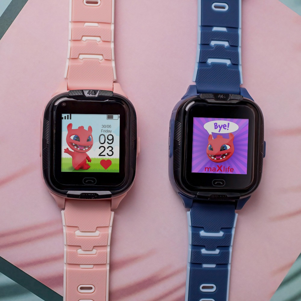 Maxlife Roze GPS Wifi 4G Kinder Smartwatch