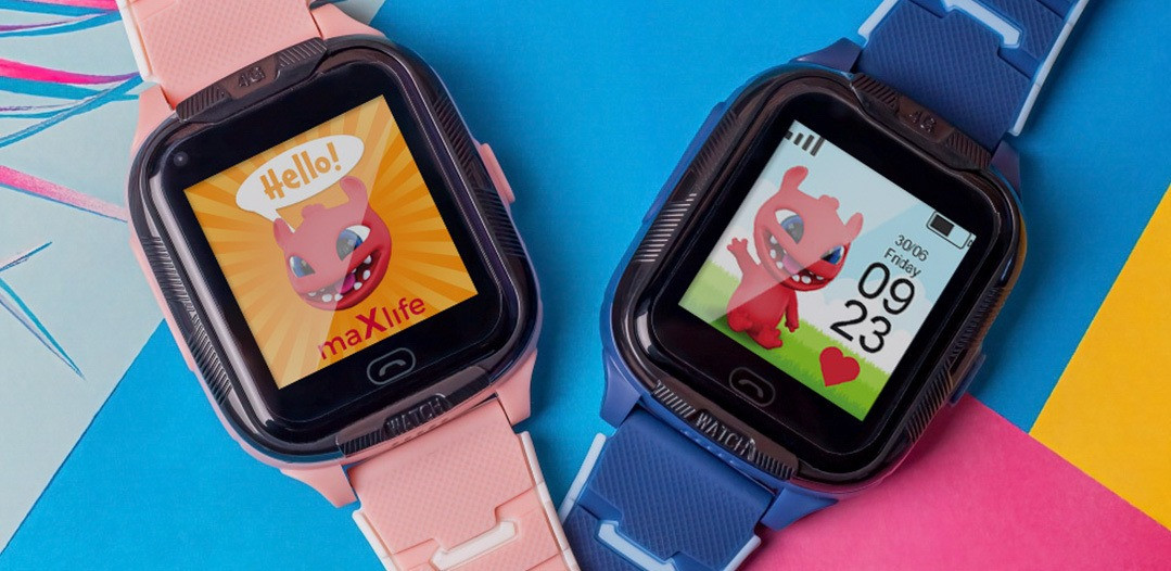 Maxlife Roze GPS Wifi 4G Kinder Smartwatch