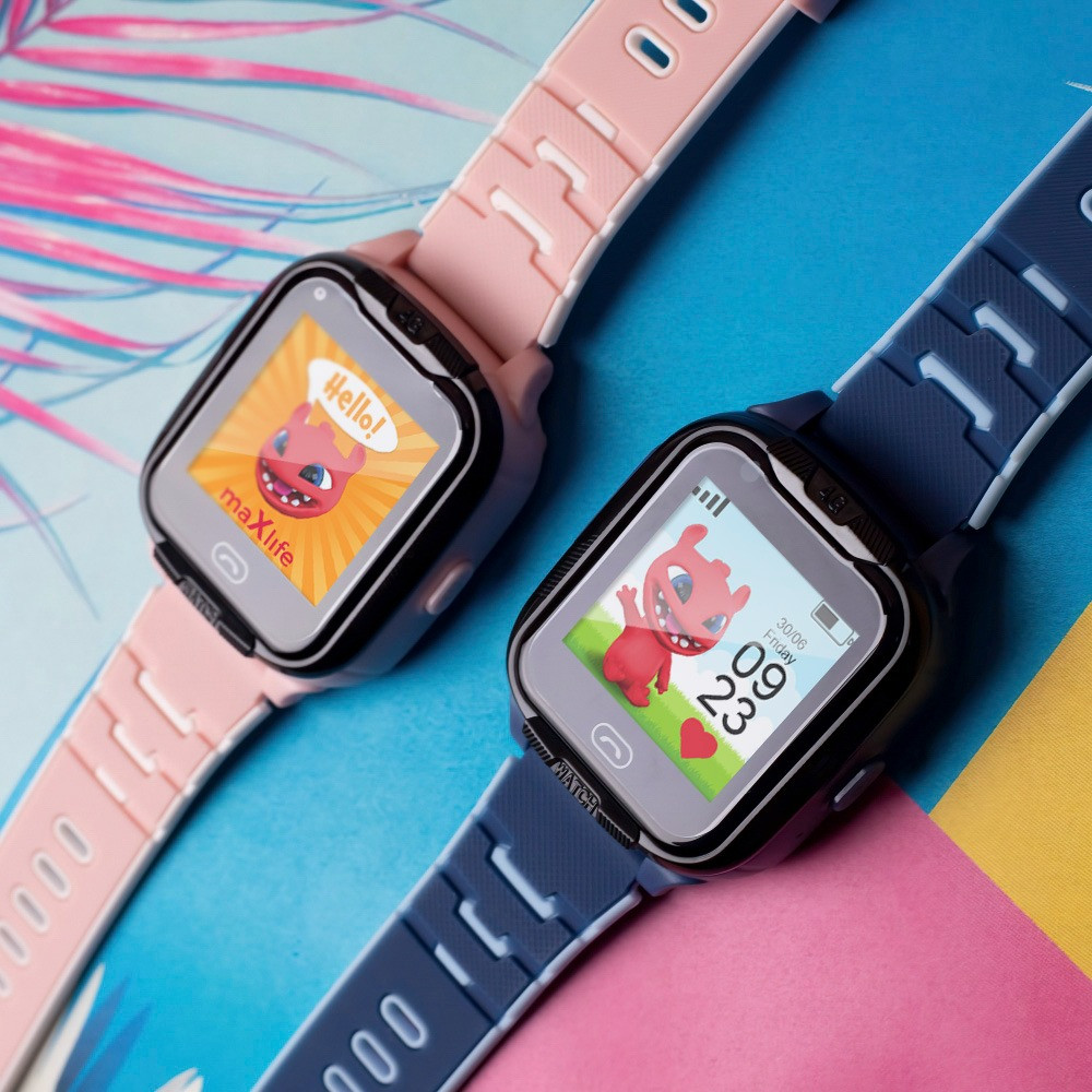 Maxlife Roze GPS Wifi 4G Kinder Smartwatch