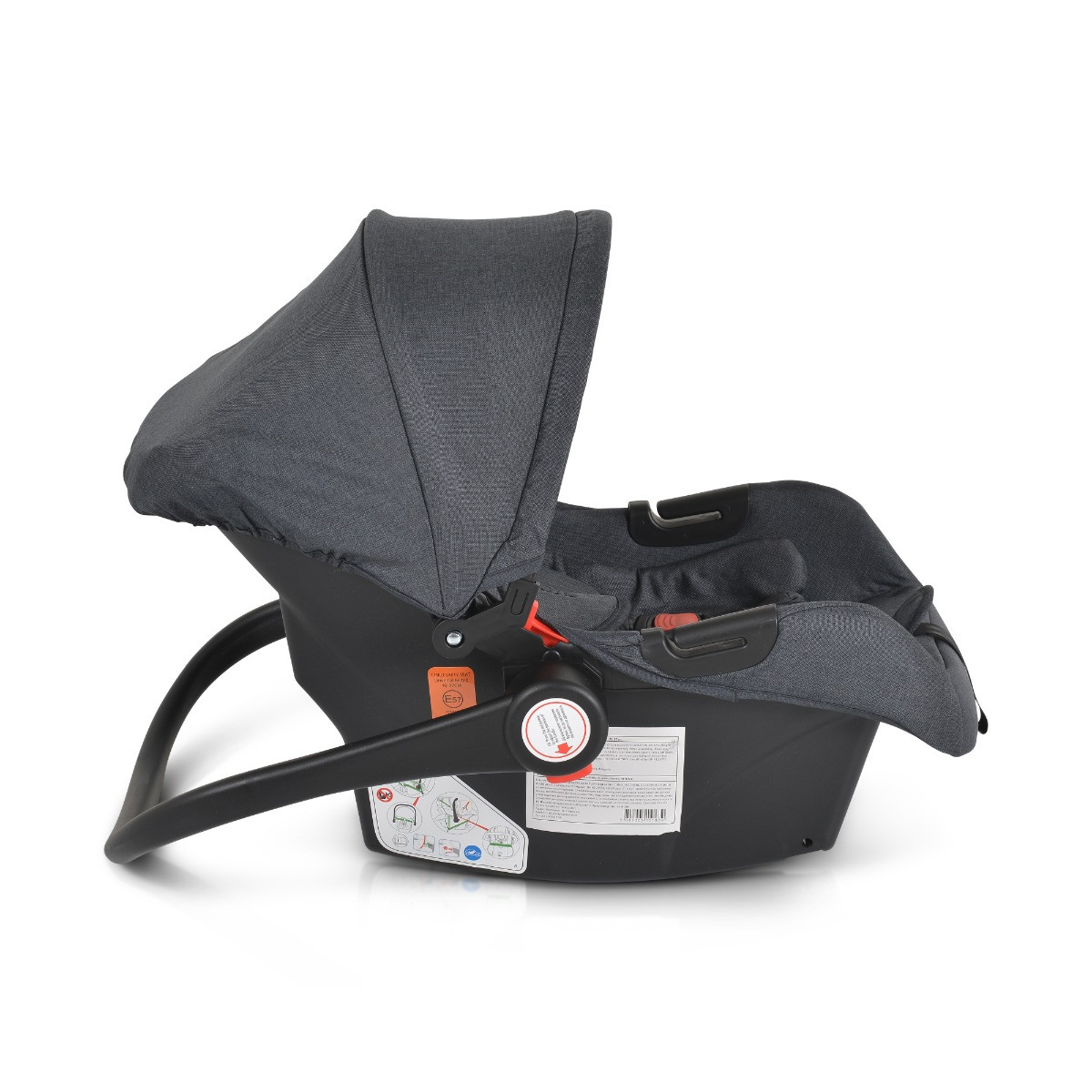 Cangaroo Midas Black 3-in-1 Combi Kinderwagen incl. Autostoel