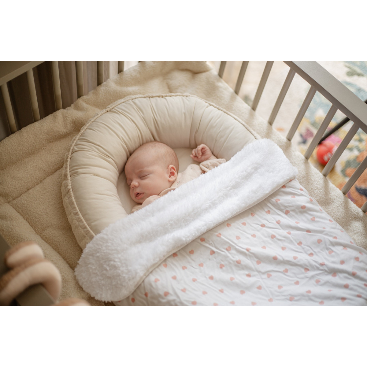 MamaLoes Hartjes Fleece 70x90cm Babydeken