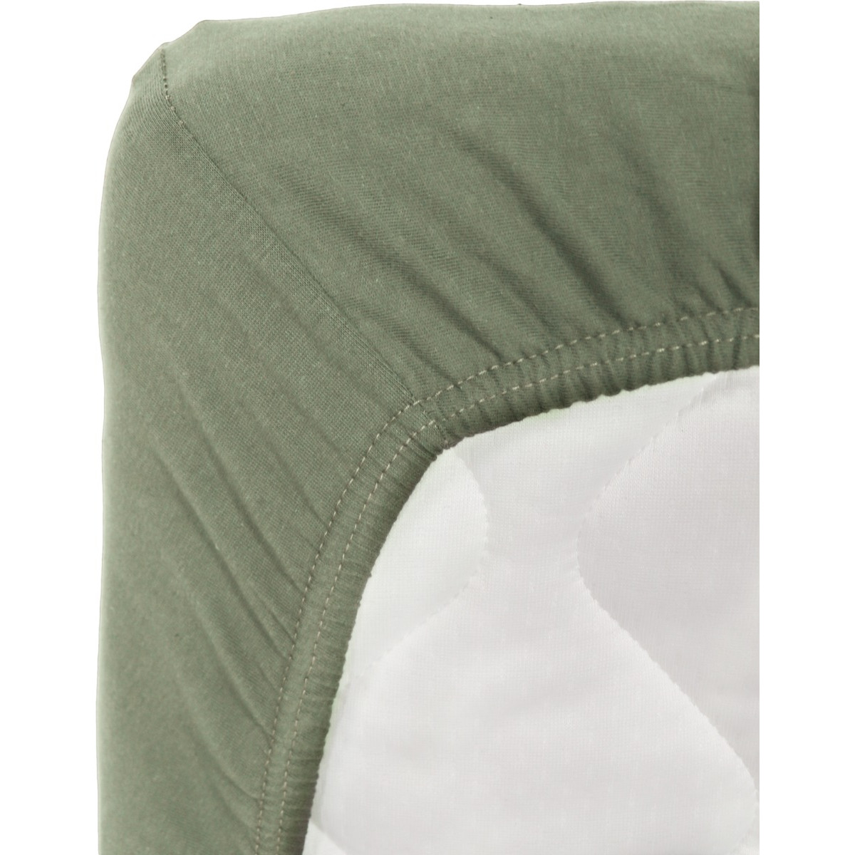 MamaLoes Jersey Sage 40 x 80 cm Wieg Hoeslaken