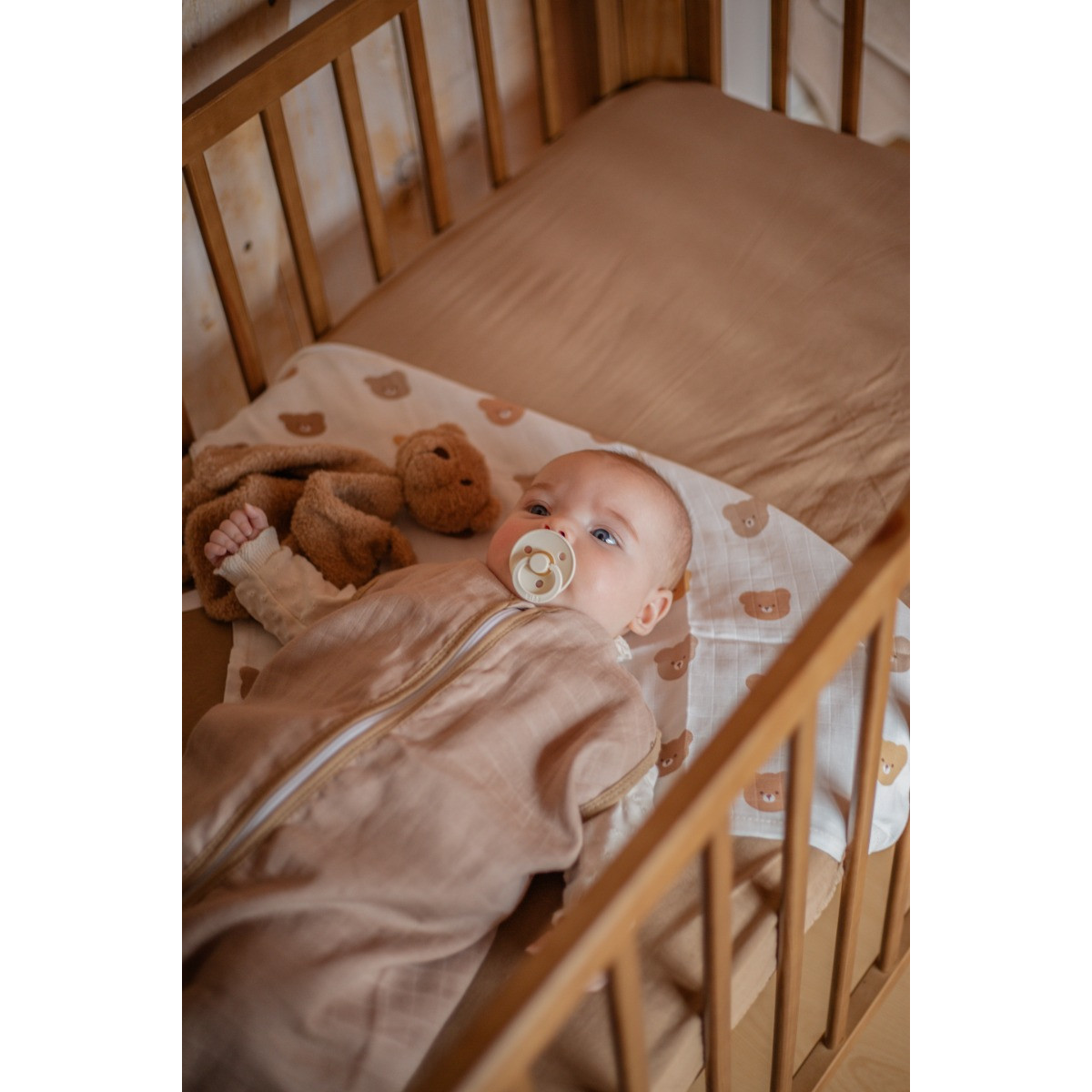 MamaLoes Latte 110 cm Hydrofiel Slaapzak