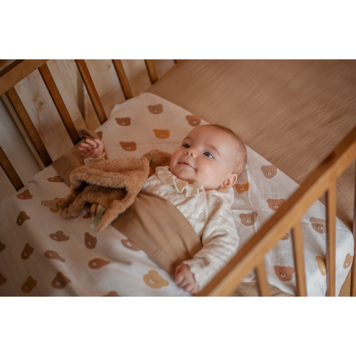 MamaLoes Jersey Latte 60 x 120 cm Ledikant Hoeslaken