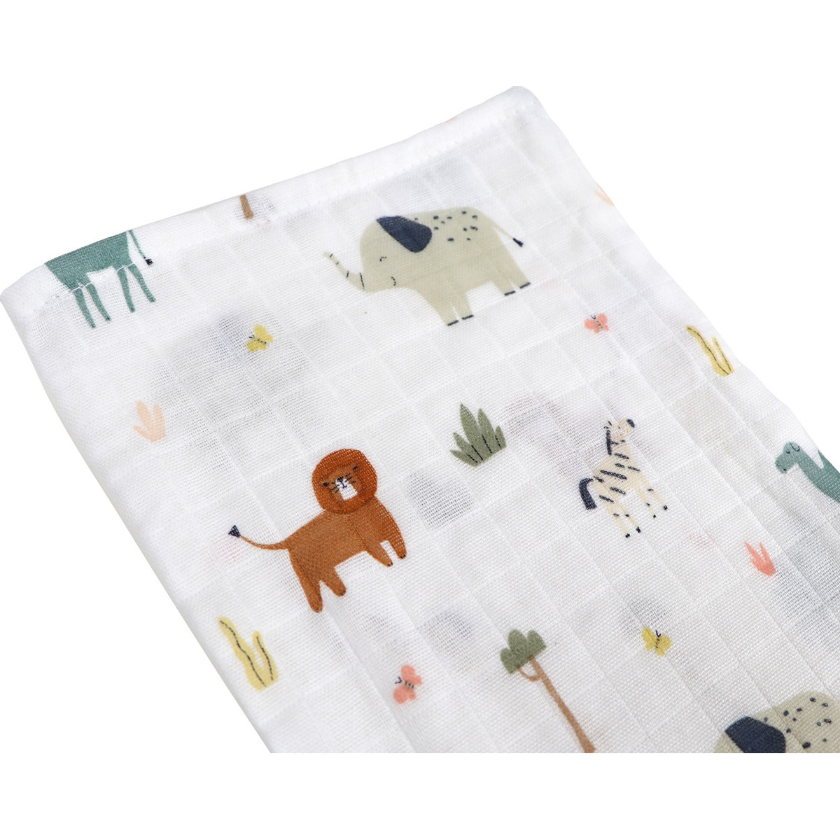 MamaLoes Jungle 15 x 21 cm 3 Stuks Hydrofiel Washandjes