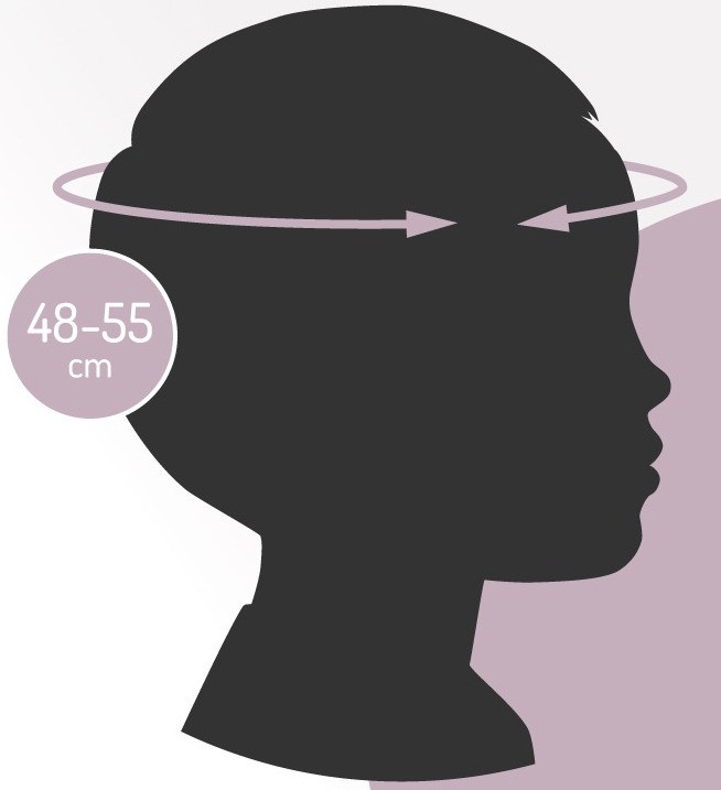 Momi Mimi Matte White 48-55 cm Kinderhelm