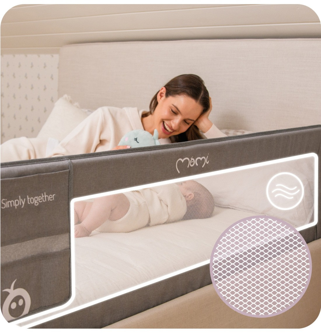 Momi Lexi Plus Grey Bedhekje