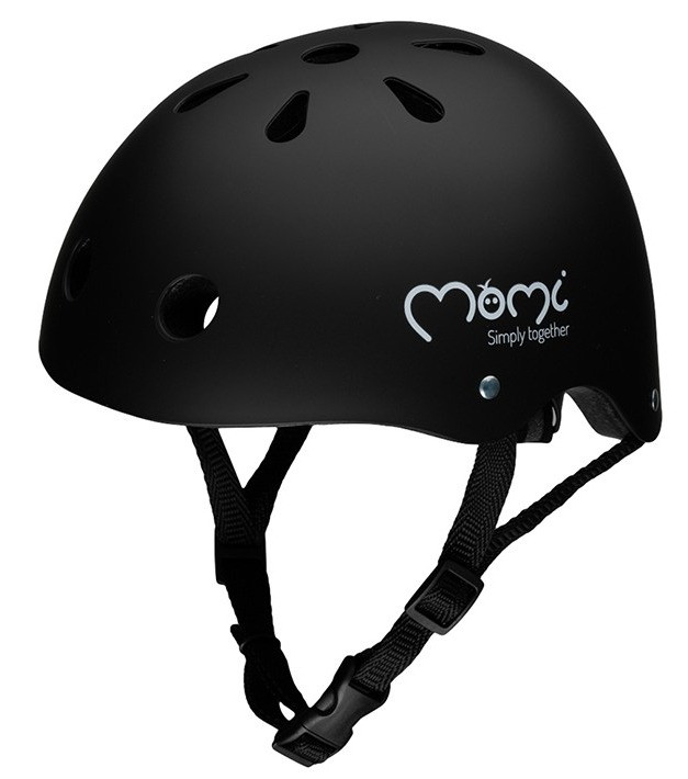 Momi Mimi Matte Black 48-55 cm Kinderhelm