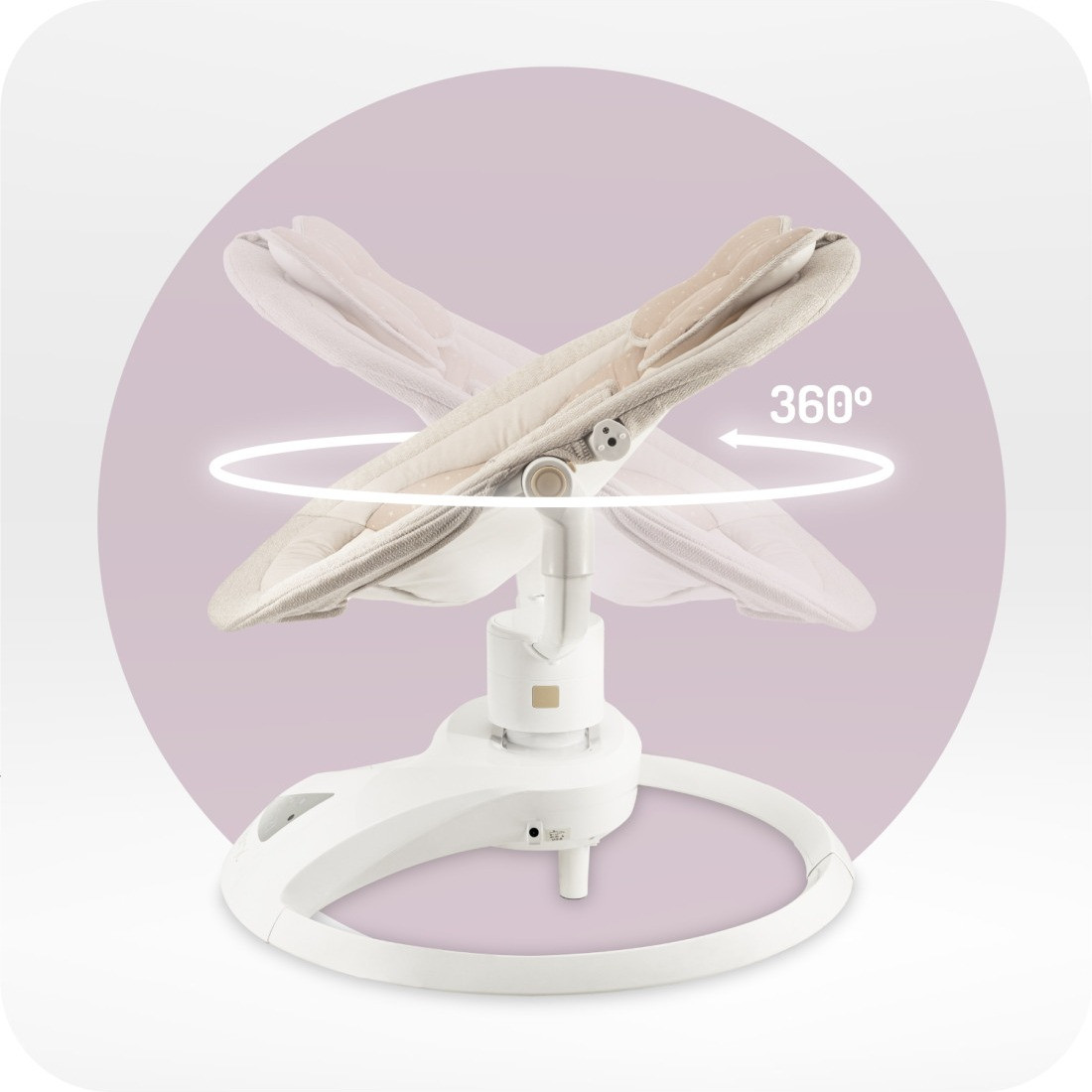 Momi Pearl Beige Elektrische Babyschommel