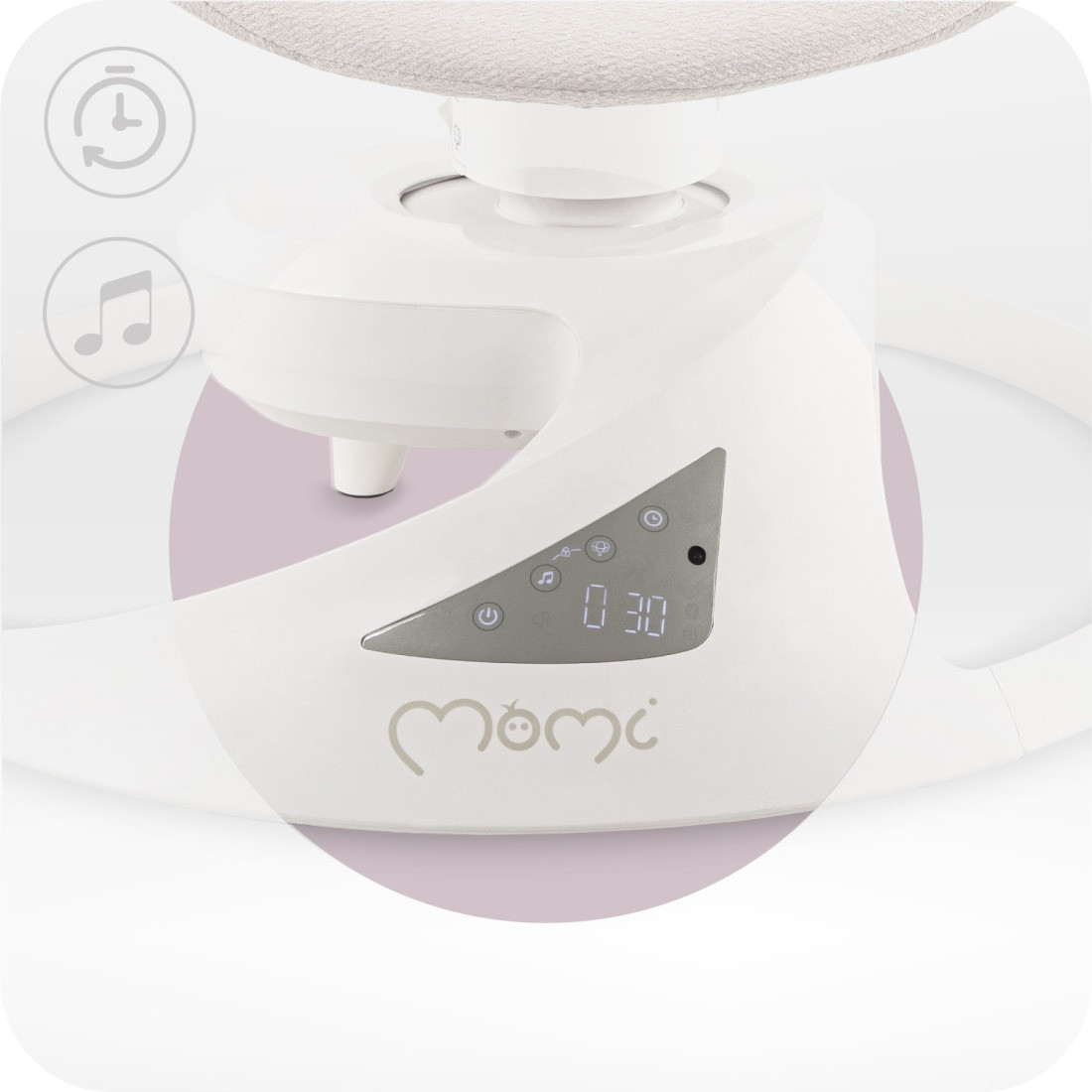 Momi Pearl Beige Elektrische Babyschommel