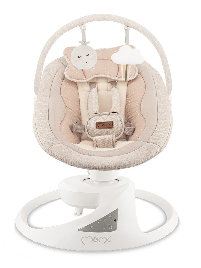 Momi Pearl Beige Elektrische Babyschommel