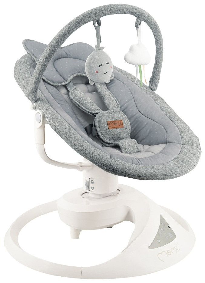Momi Pearl Grey Elektrische Babyschommel