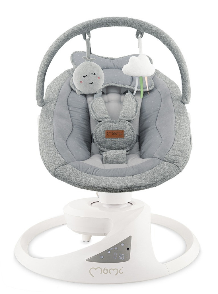 Momi Pearl Grey Elektrische Babyschommel