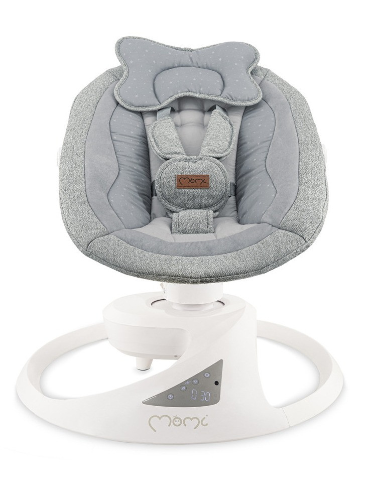 Momi Pearl Grey Elektrische Babyschommel