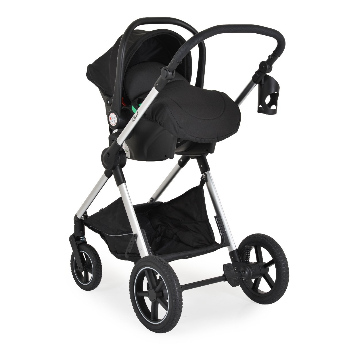 Moni Alina Black Onyx 3-in-1 Combi Kinderwagen met i-Size Autostoel