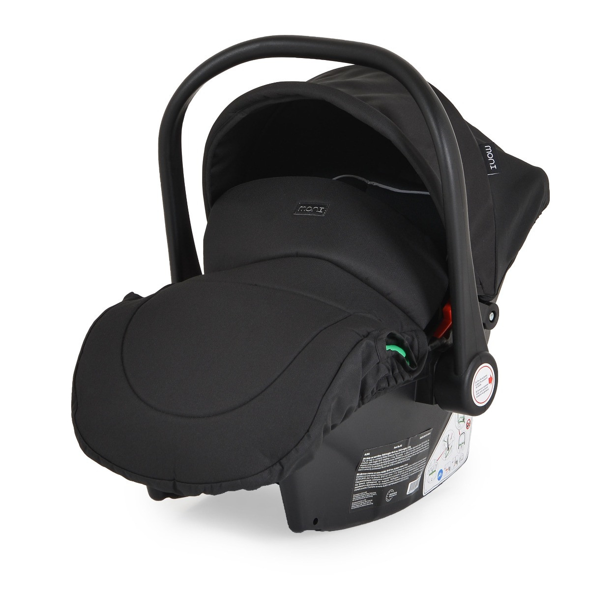 Moni Alina Black Onyx 3-in-1 Combi Kinderwagen met i-Size Autostoel