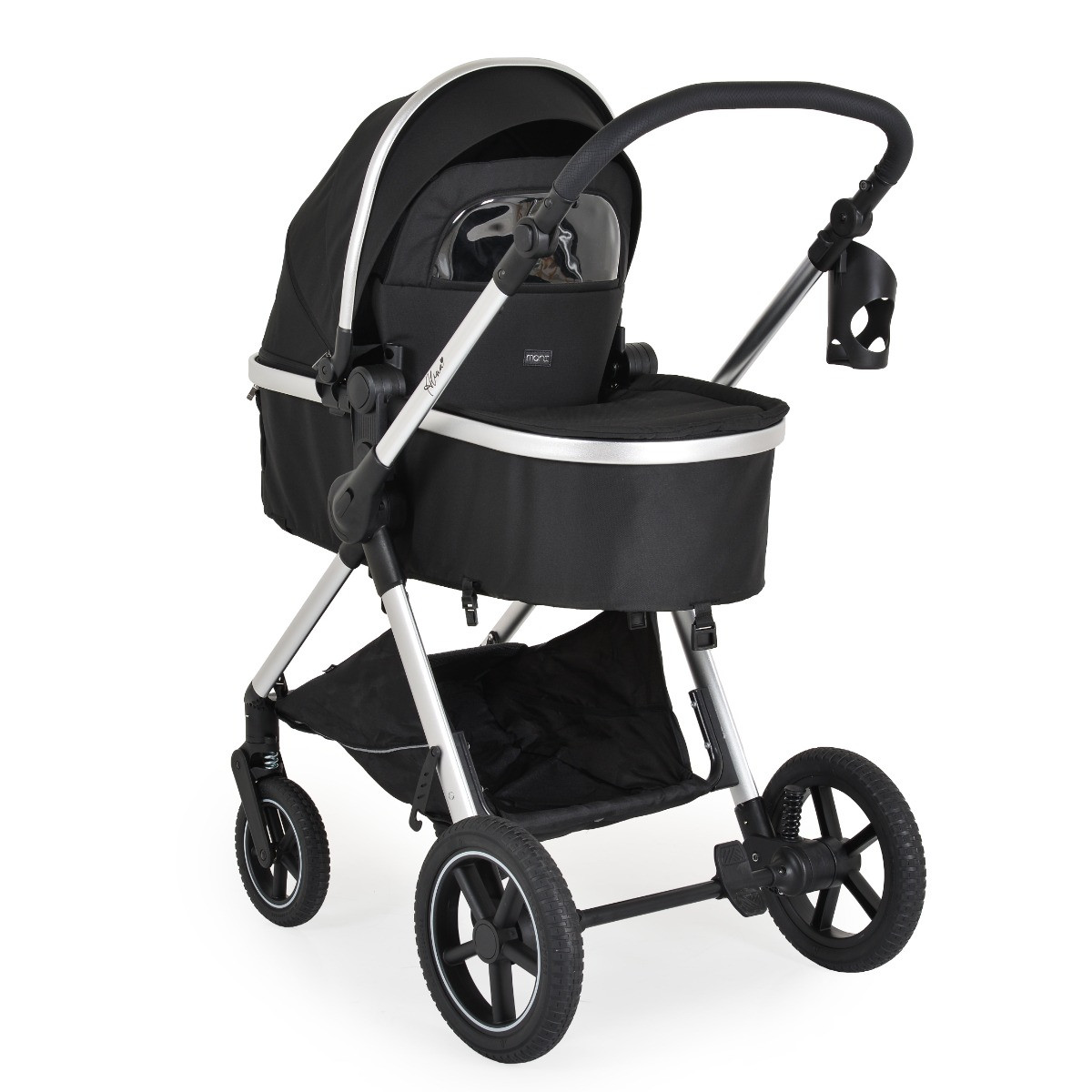 Moni Alina Black Onyx 3-in-1 Combi Kinderwagen met i-Size Autostoel