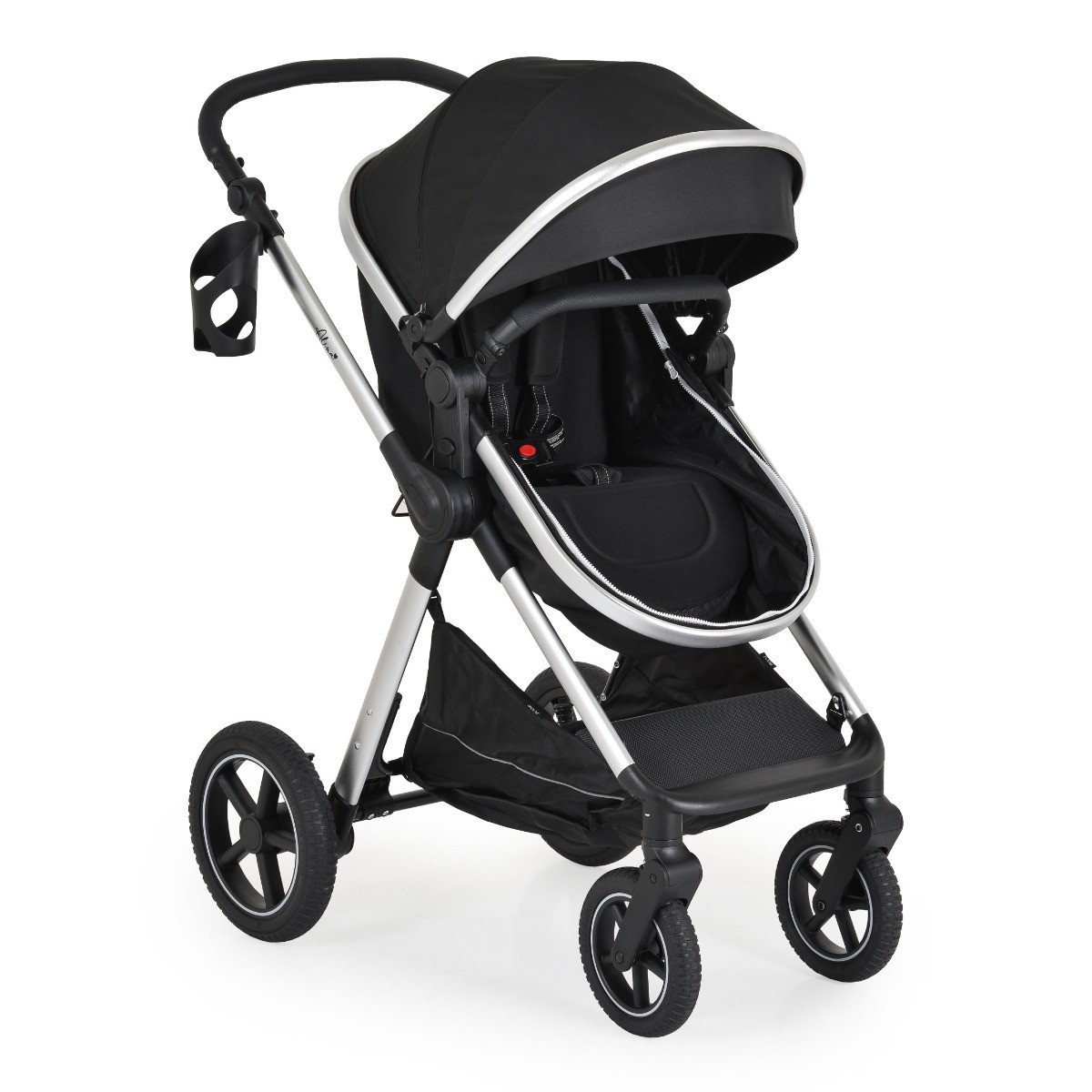 Moni Alina Black Onyx 3-in-1 Combi Kinderwagen met i-Size Autostoel