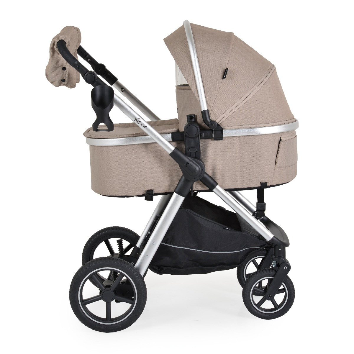 Moni Alina Seed Pearl 3-in-1 Combi Kinderwagen met i-Size Autostoel