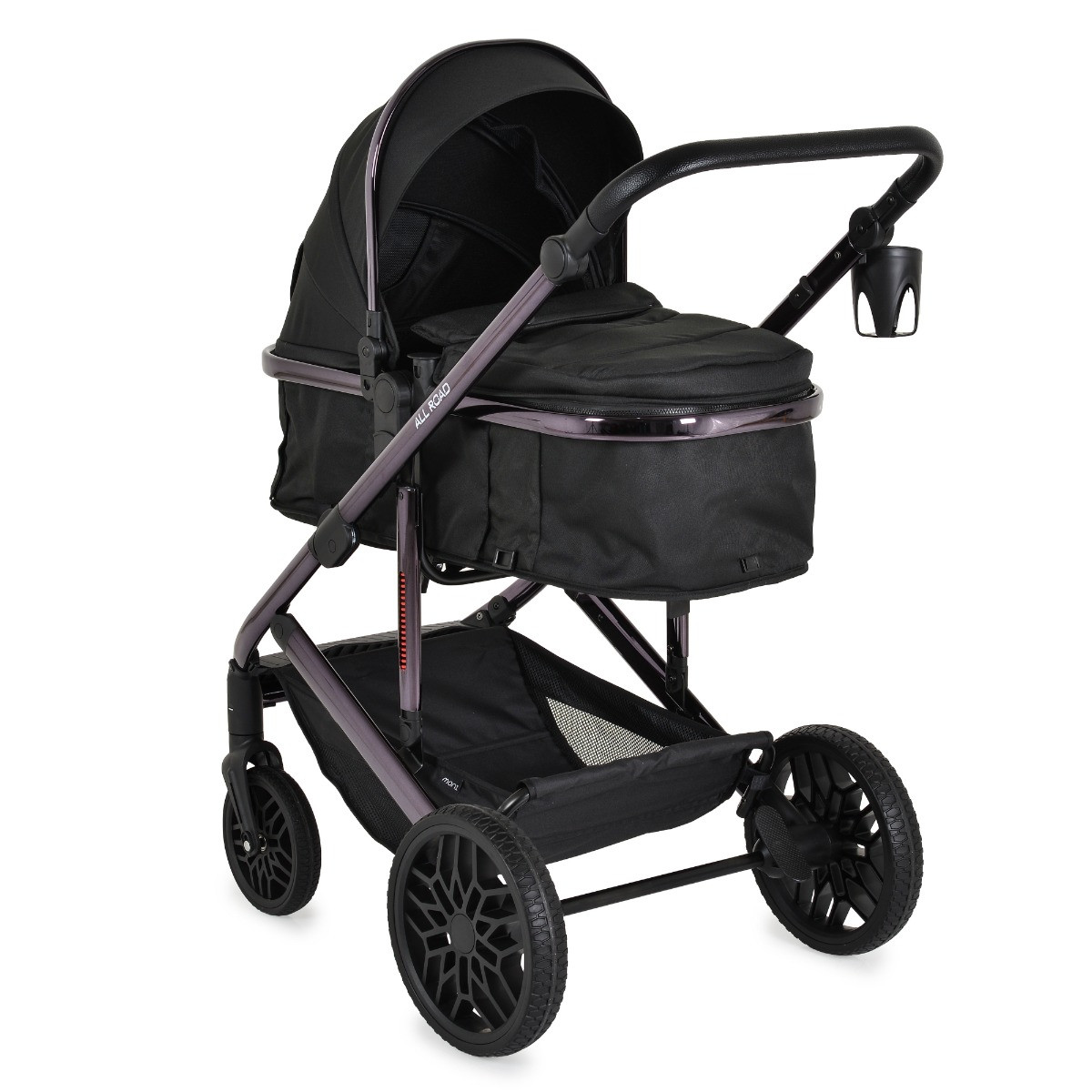 Moni All Road Black 3-in-1 Combi Kinderwagen met i-Size Autostoel