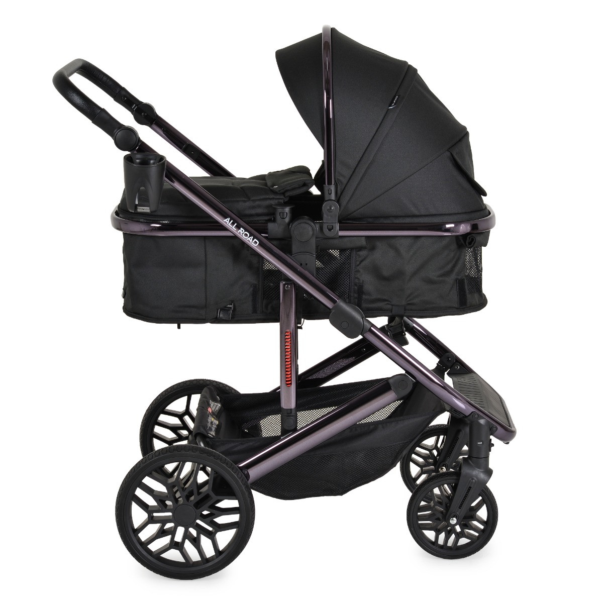 Moni All Road Black 3-in-1 Combi Kinderwagen met i-Size Autostoel