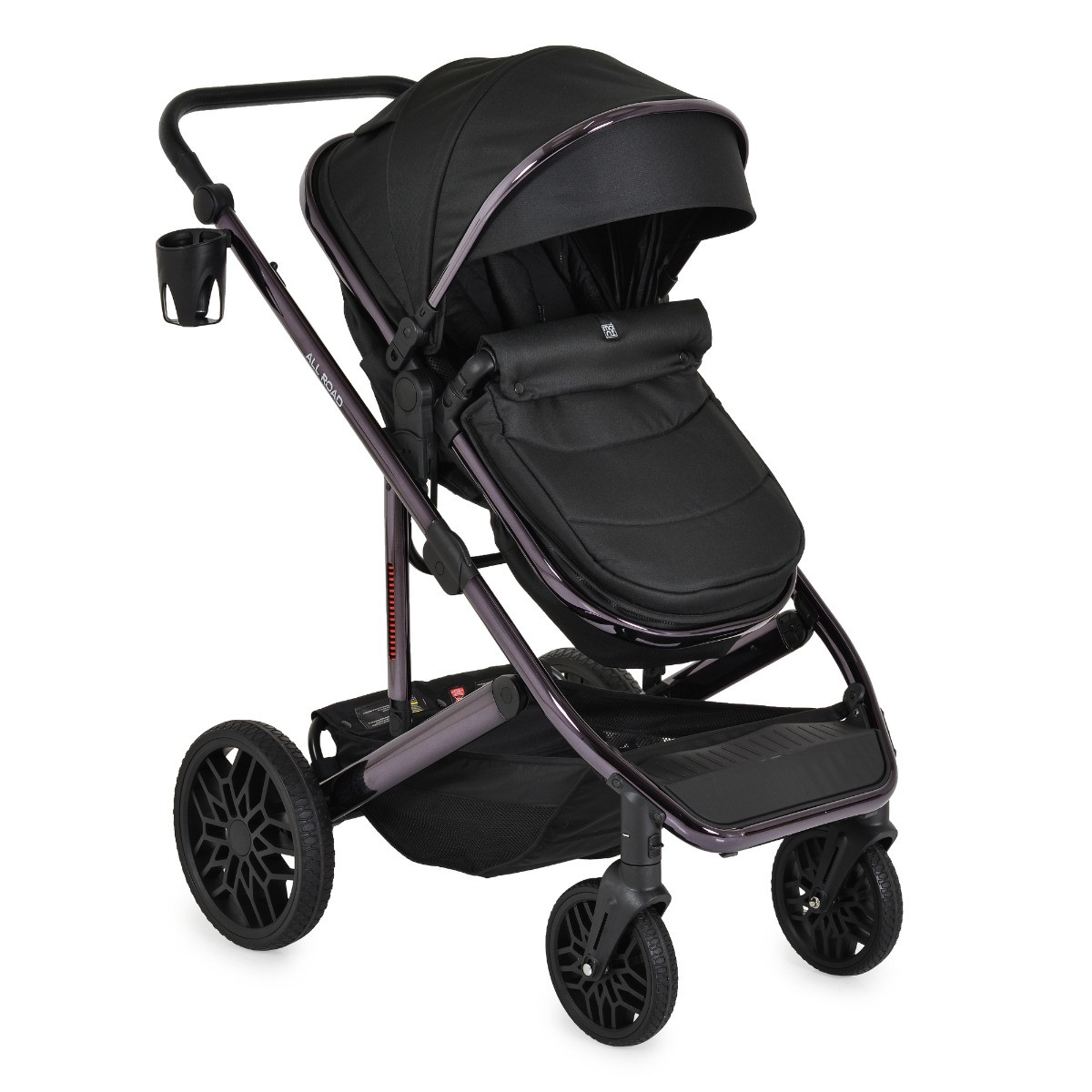 Moni All Road Black 3-in-1 Combi Kinderwagen met i-Size Autostoel