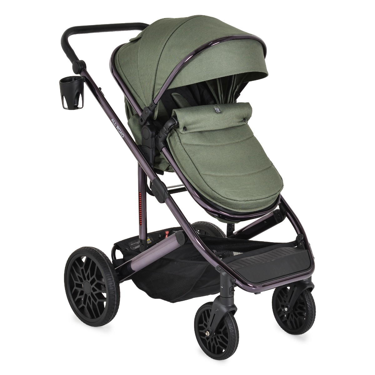 Moni All Road Dark Green 3-in-1 Combi Kinderwagen met i-Size Autostoel