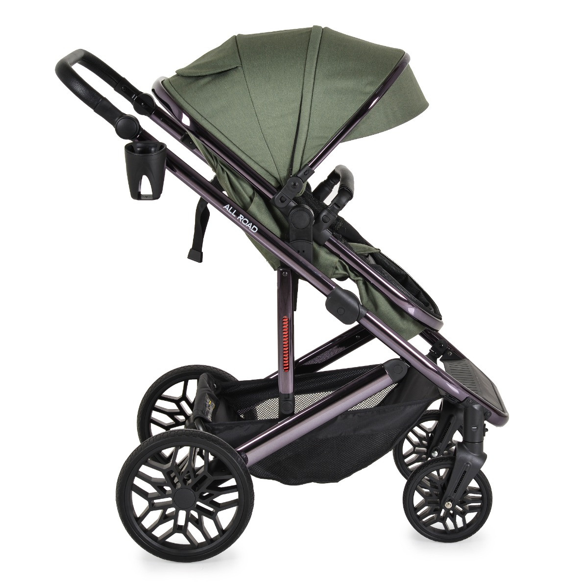 Moni All Road Dark Green 3-in-1 Combi Kinderwagen met i-Size Autostoel