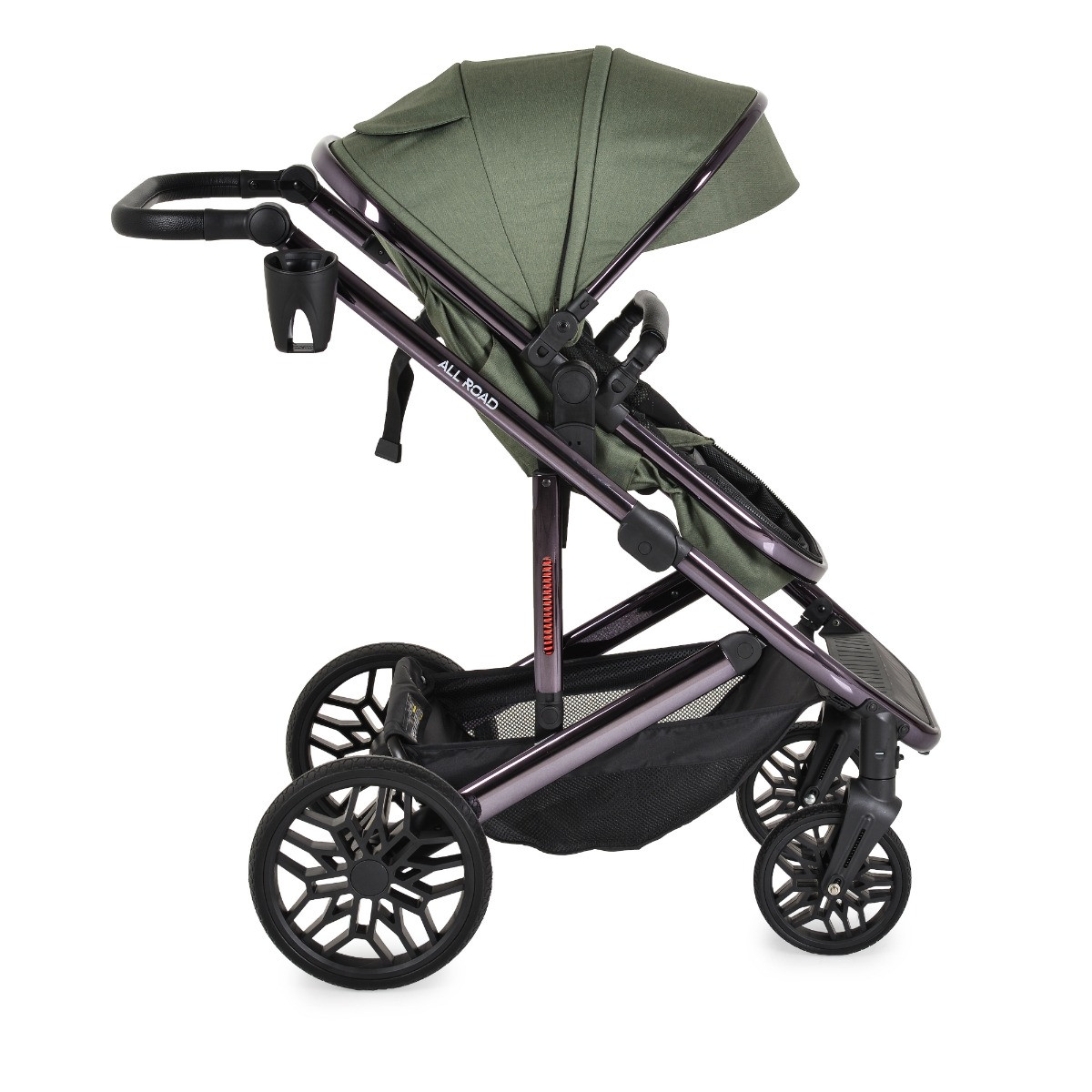 Moni All Road Dark Green 3-in-1 Combi Kinderwagen met i-Size Autostoel