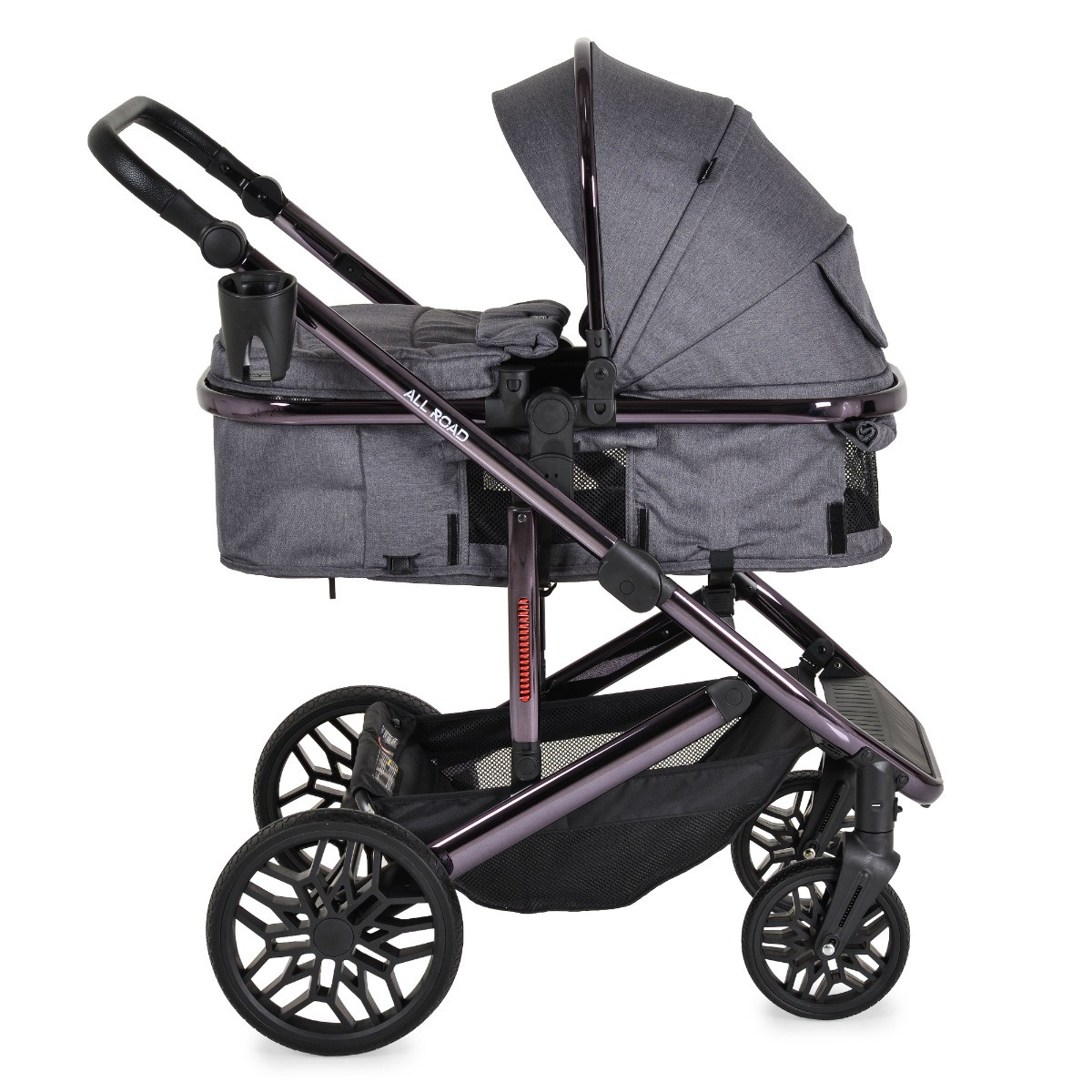 Moni All Road Grey 3-in-1 Combi Kinderwagen met i-Size Autostoel