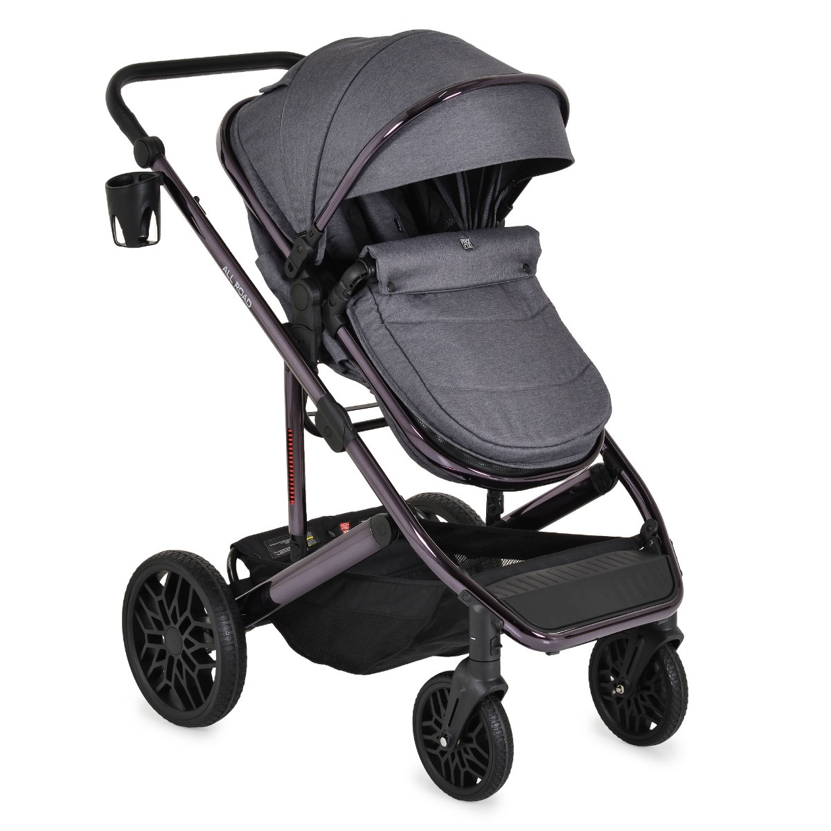 Moni All Road Grey 3-in-1 Combi Kinderwagen met i-Size Autostoel