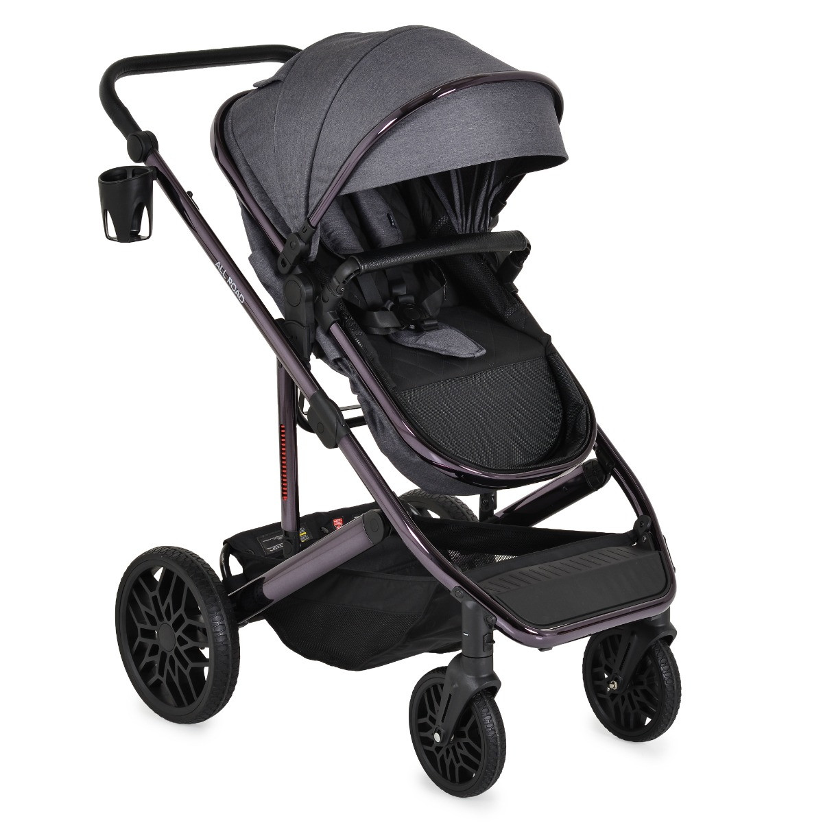 Moni All Road Grey 3-in-1 Combi Kinderwagen met i-Size Autostoel